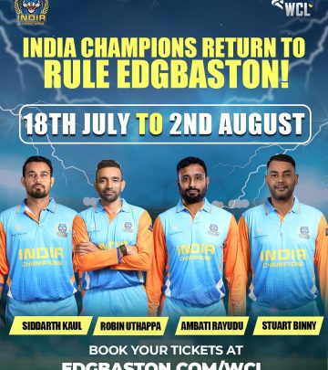 Indian Champions Arrive for Legends 2025 at Edgbaston