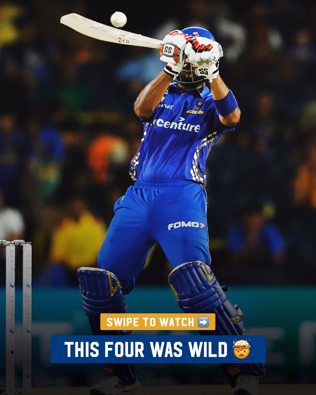 Innovative Four Stuns Fans In MLC Cricket A groundbreaking shot by Monank highlights raw talent in the Major League Cricket arena!!