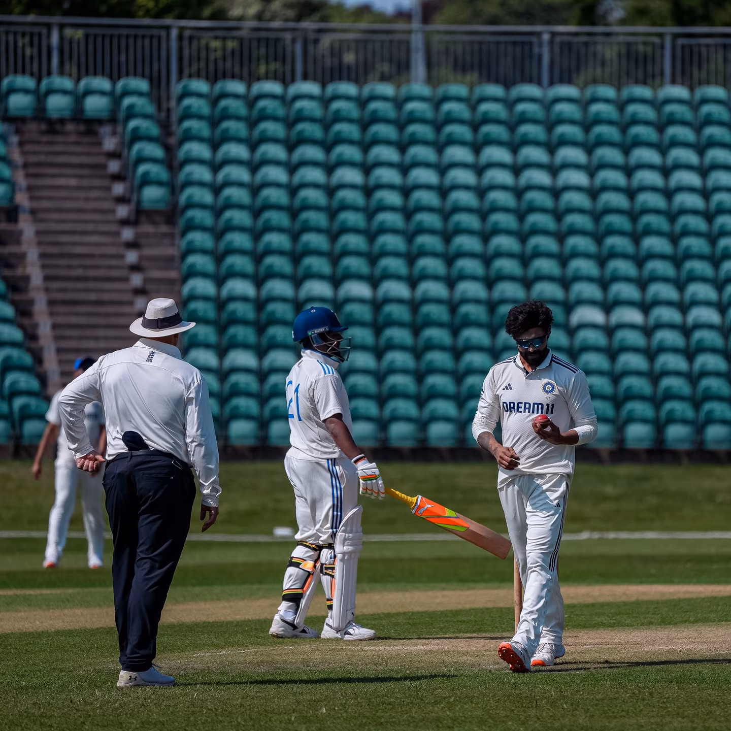 Intra-Squad Cricket Action In Beckenham Red-ball cricket ignites team spirit, fostering friendly rivalry in intense intra-squad practice!!!