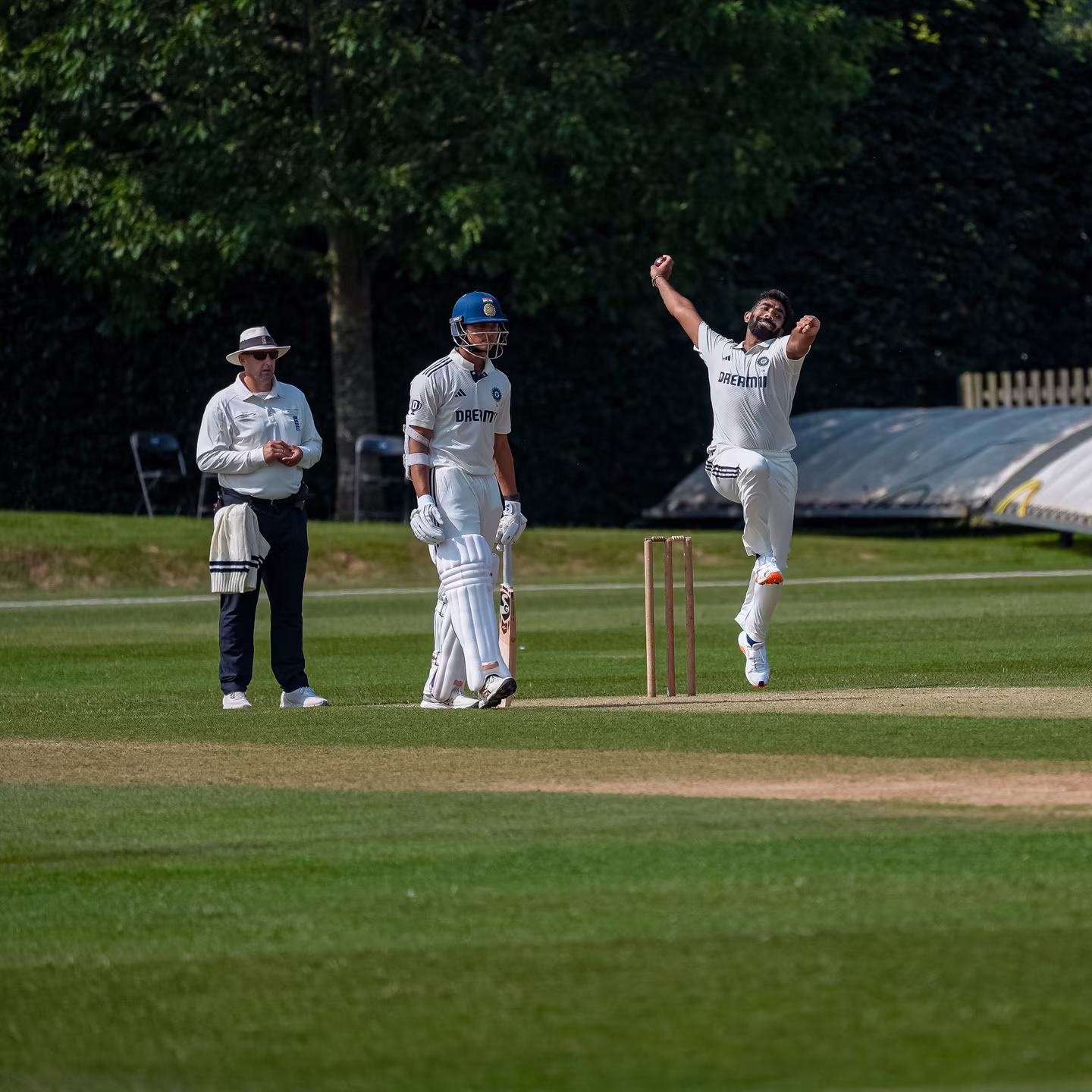 Intra-Squad Cricket Action In Beckenham