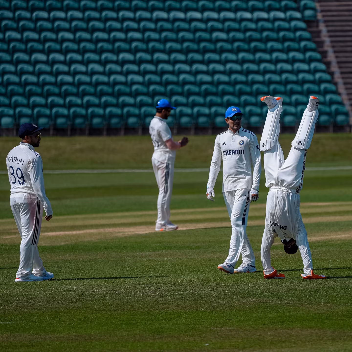 Intra-Squad Cricket Action In Beckenham