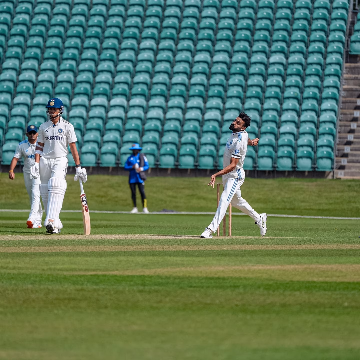 Intra-Squad Cricket Action In Beckenham