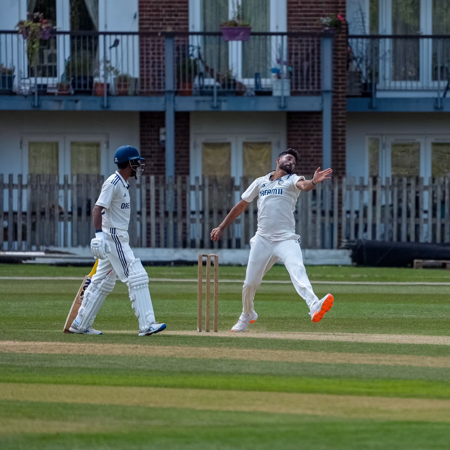 Intra-Squad Cricket Action In Beckenham