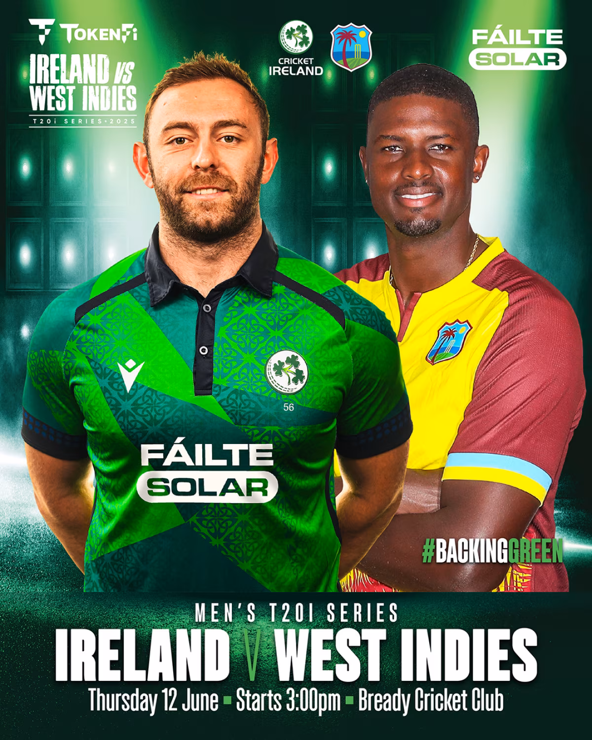 Ireland Cricket Match Day Brings T20 Thrills Experience live T20 drama at Bready Cricket Club or TNT Sports; cheer for Ireland today!!!!