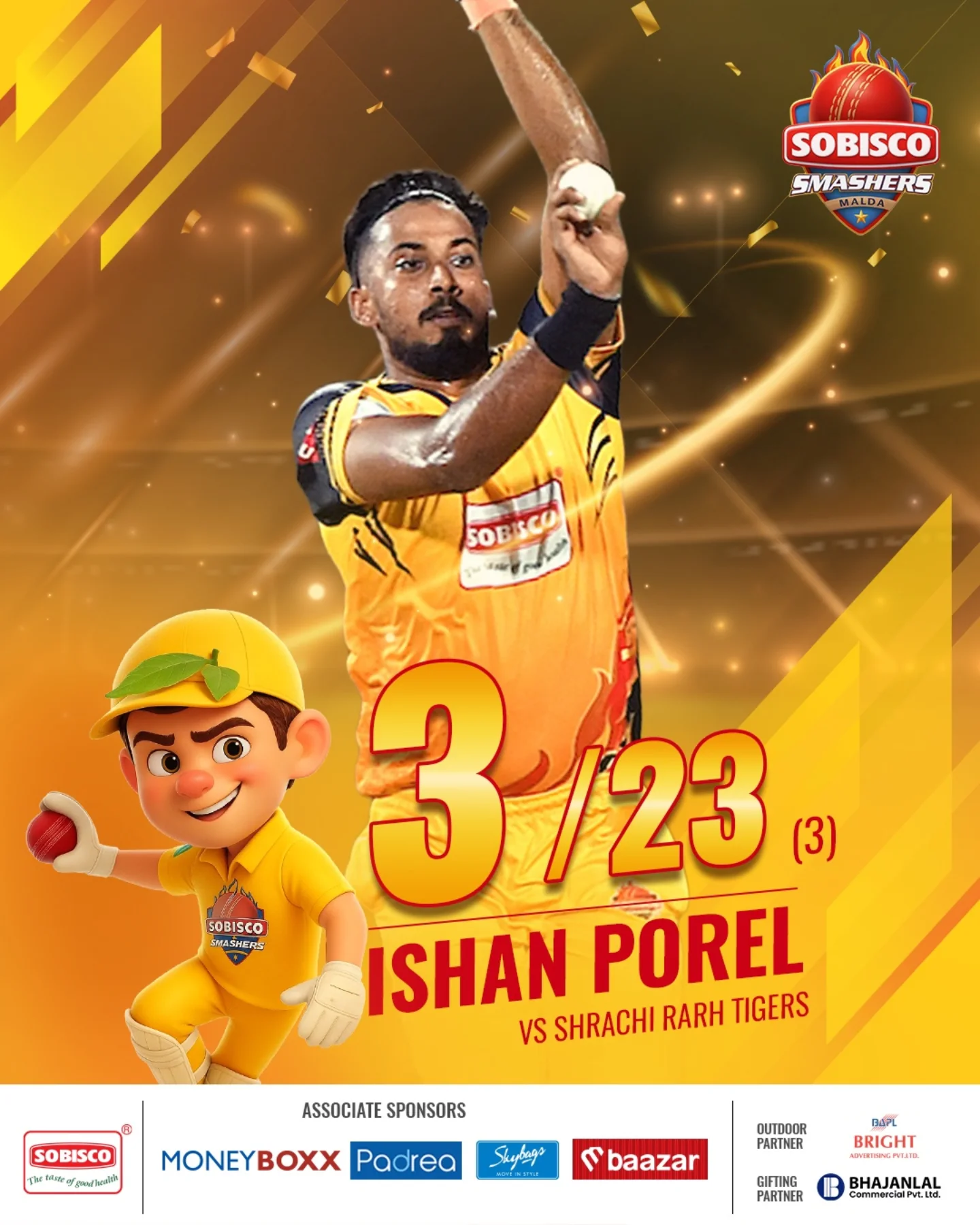Ishan Porel Delivers Spellbinding Cricket Performance Exemplary pace and control define his match-turning return as the limits are shattered.!!!