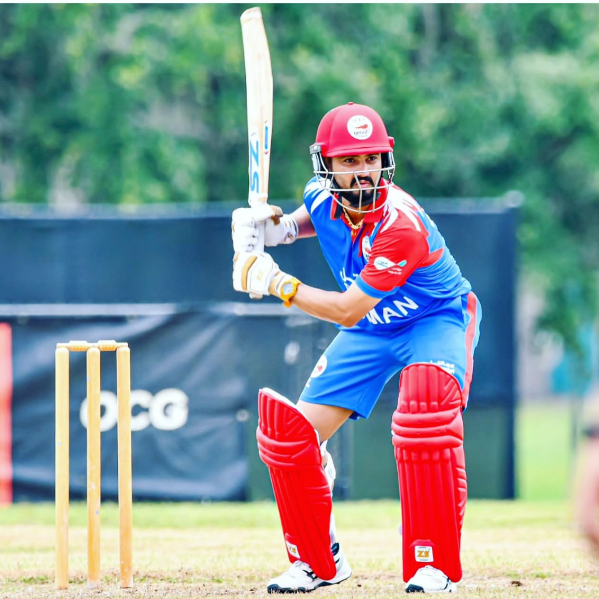 Jatinder Singh Inspires Team Oman With Fiery Cricket Spirit A dynamic display of passion unfolds on the field, blending calm determination and heated play!