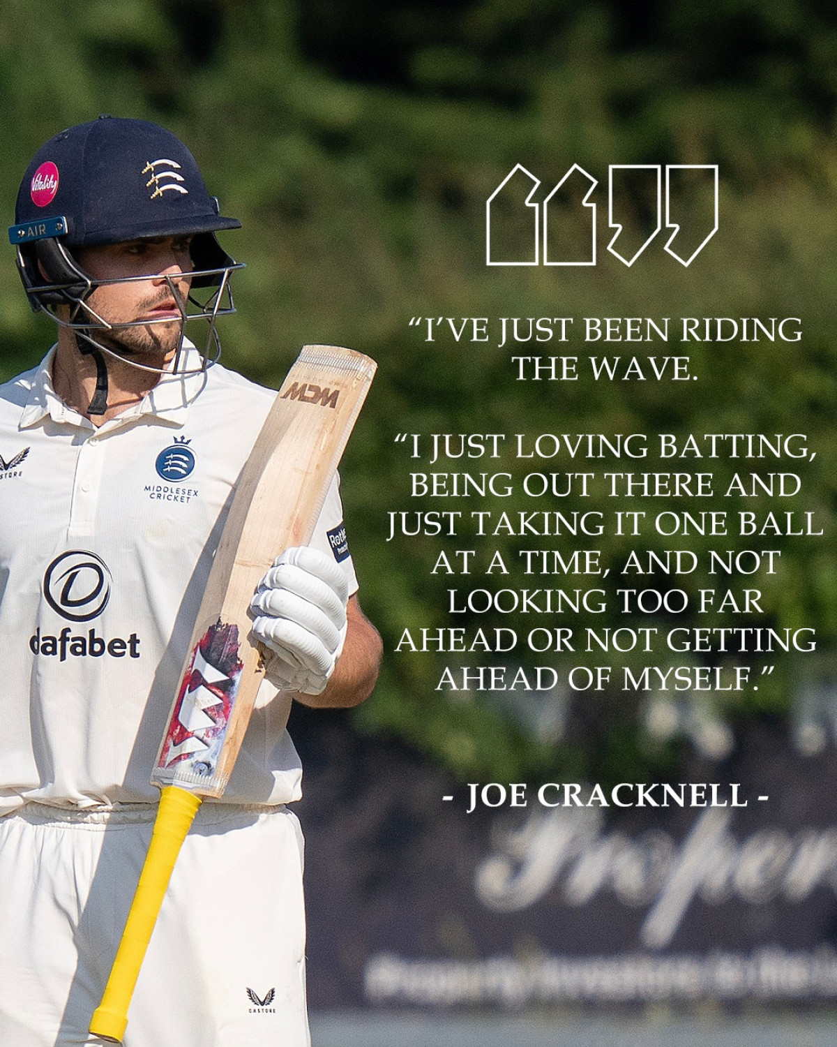 Joe Cracknell’s Maiden Hundred Shines In Northampton Cricket star Joe Cracknell recalls a milestone century, fueling Middlesex's robust finish.