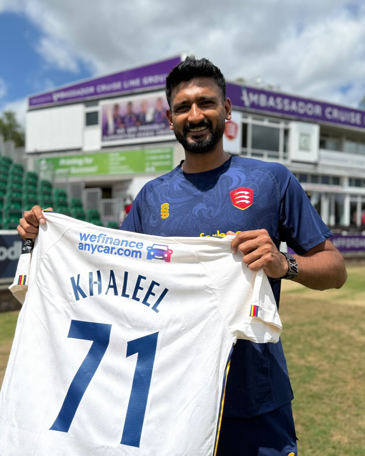 Khaleel Ahmed Flaunts Essex Threads Style Indian Seamer Khaleel Ahmed Showcases High Fashion in Essex Threads, Inspiring Fans Daily!