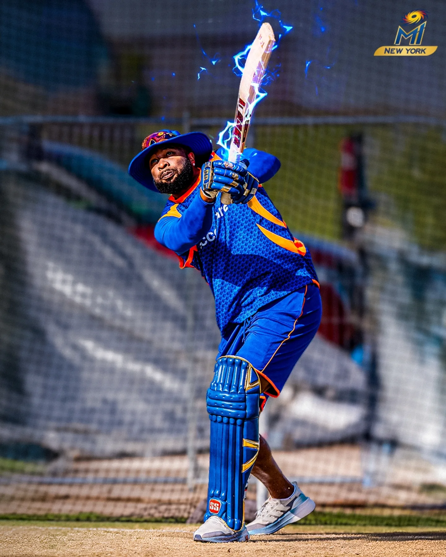Kieron Pollard Ignites Polly Power Spirit Kieron Pollard boosts team spirit with his electrifying post for MI New York’s OneFamily!!
