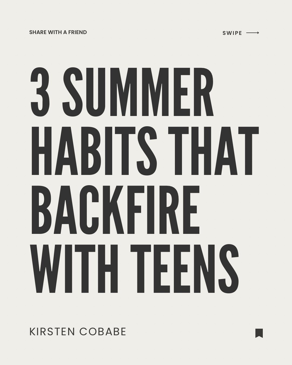 Kirsten Cobabe Shares Summer Thoughts On Teen Empowerment A spirited glimpse into teen coaching, summer vibes, and art of nurturing strong bonds.!!!