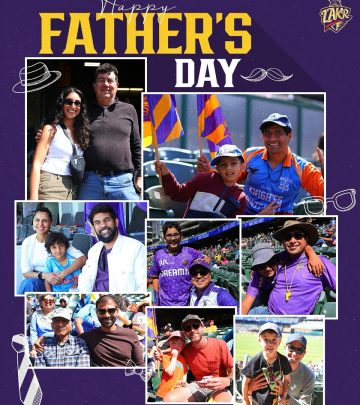 Cricket spirit meets Father’s Day warmth as Knight Riders electrify a vibrant Sunday scene.