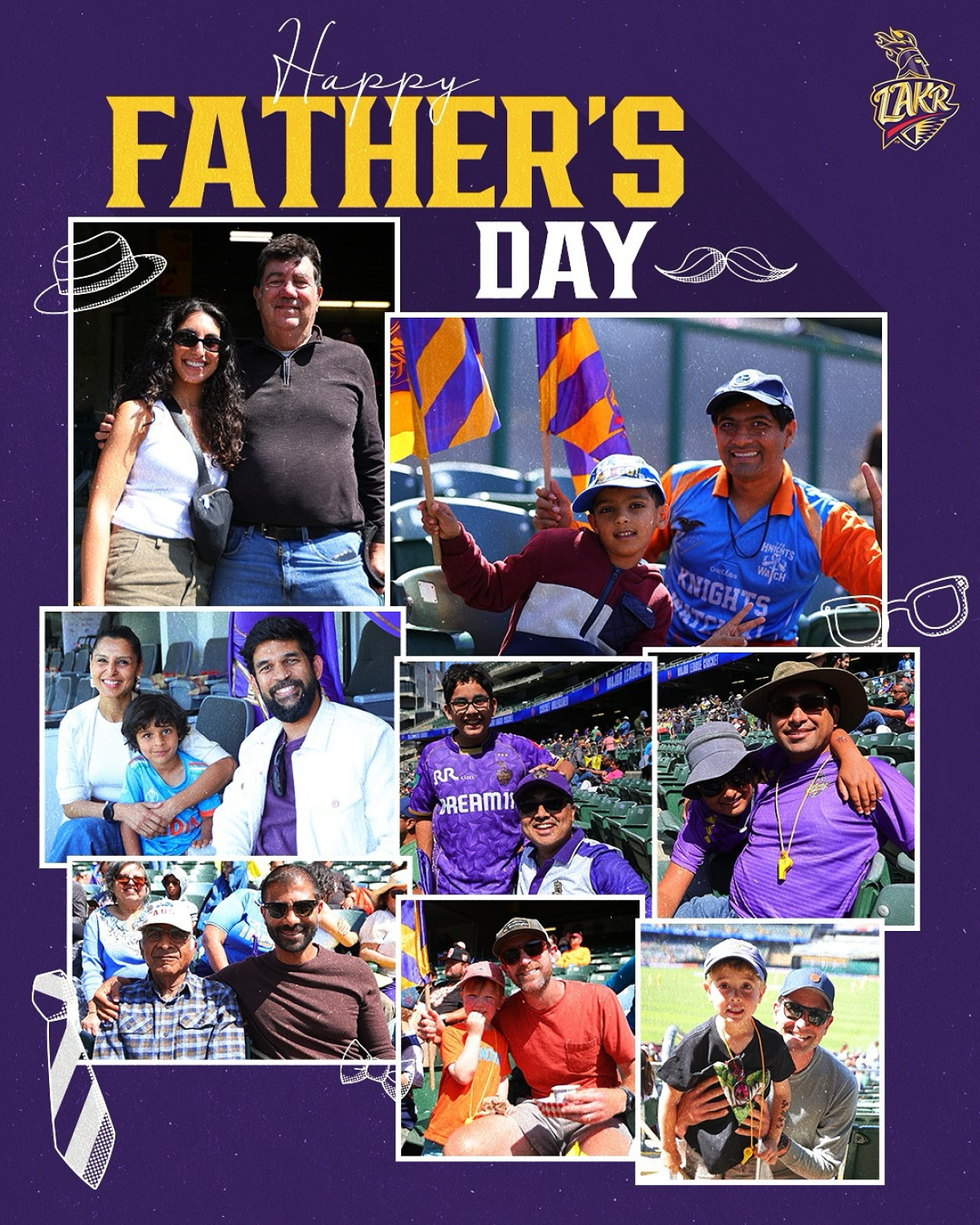 Knight Riders Celebrate Cricket And Father’s Day Vibes Cricket spirit meets Father’s Day warmth as Knight Riders electrify a vibrant Sunday scene.