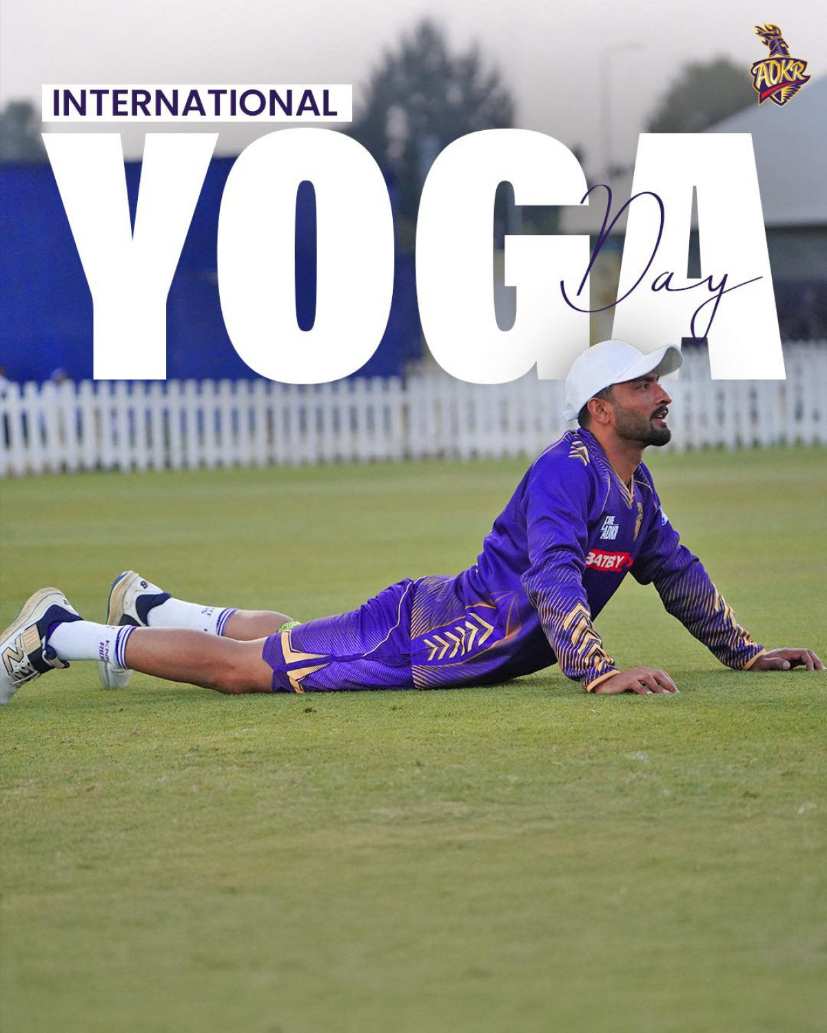 Knight Riders Embrace Balance On International Yoga Day Abu Dhabi Knights honor International Yoga Day with mindful breath, strength, and unity <3