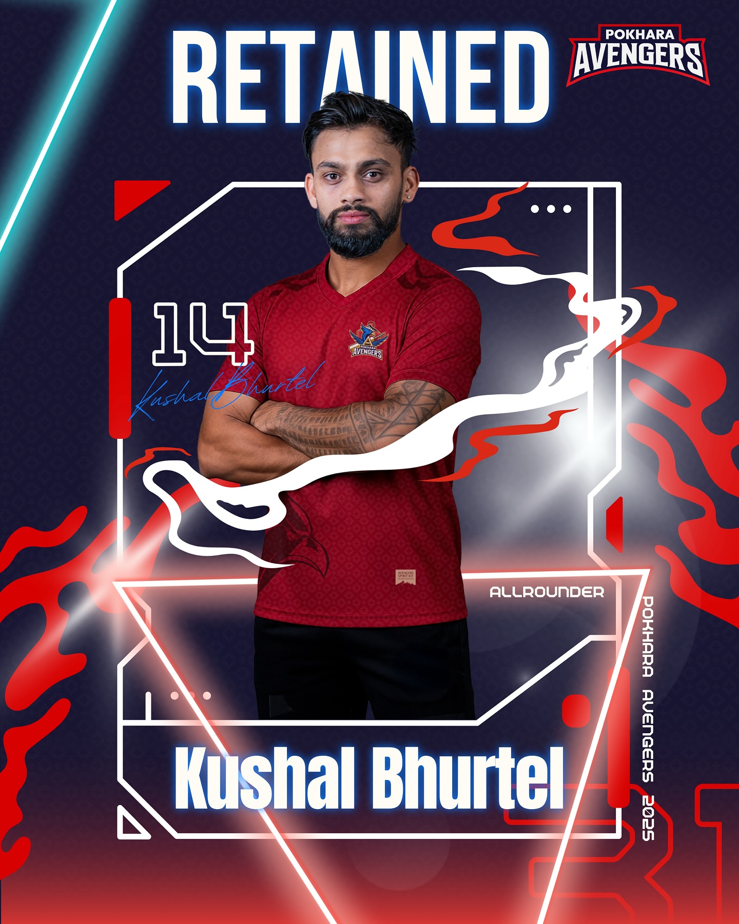 Kushal Bhurtel Leads Pokhara Avengers In 2025 Kushal Bhurtel wins 2025 captaincy, uniting his team with fervor and bold cricket vision.!