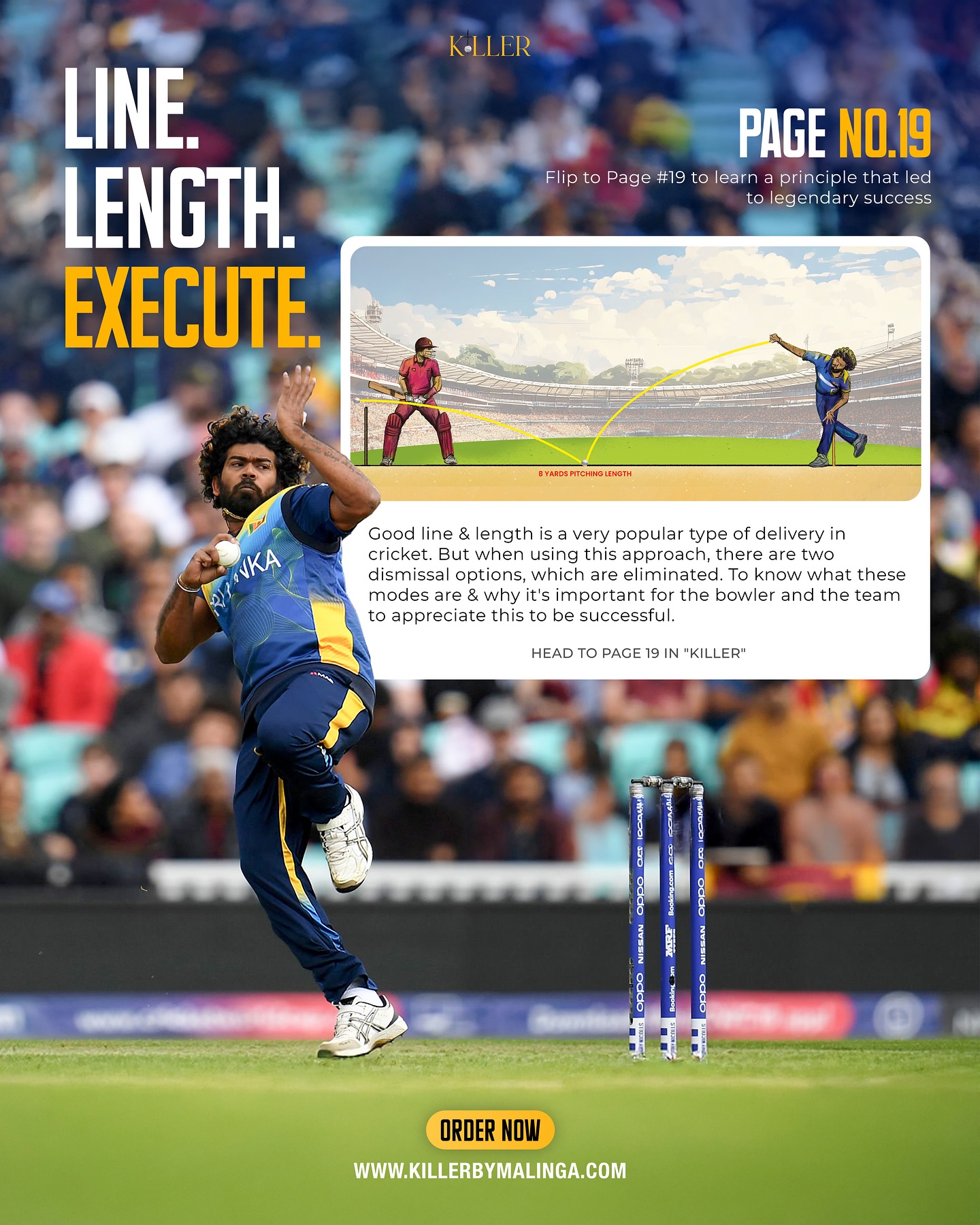Master the art of line and length as Malinga reveals the timeless basics of elite bowling.!