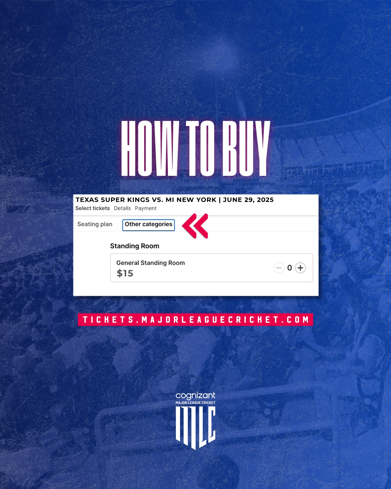 Limited Standing Tickets For MLC Clash Tonight