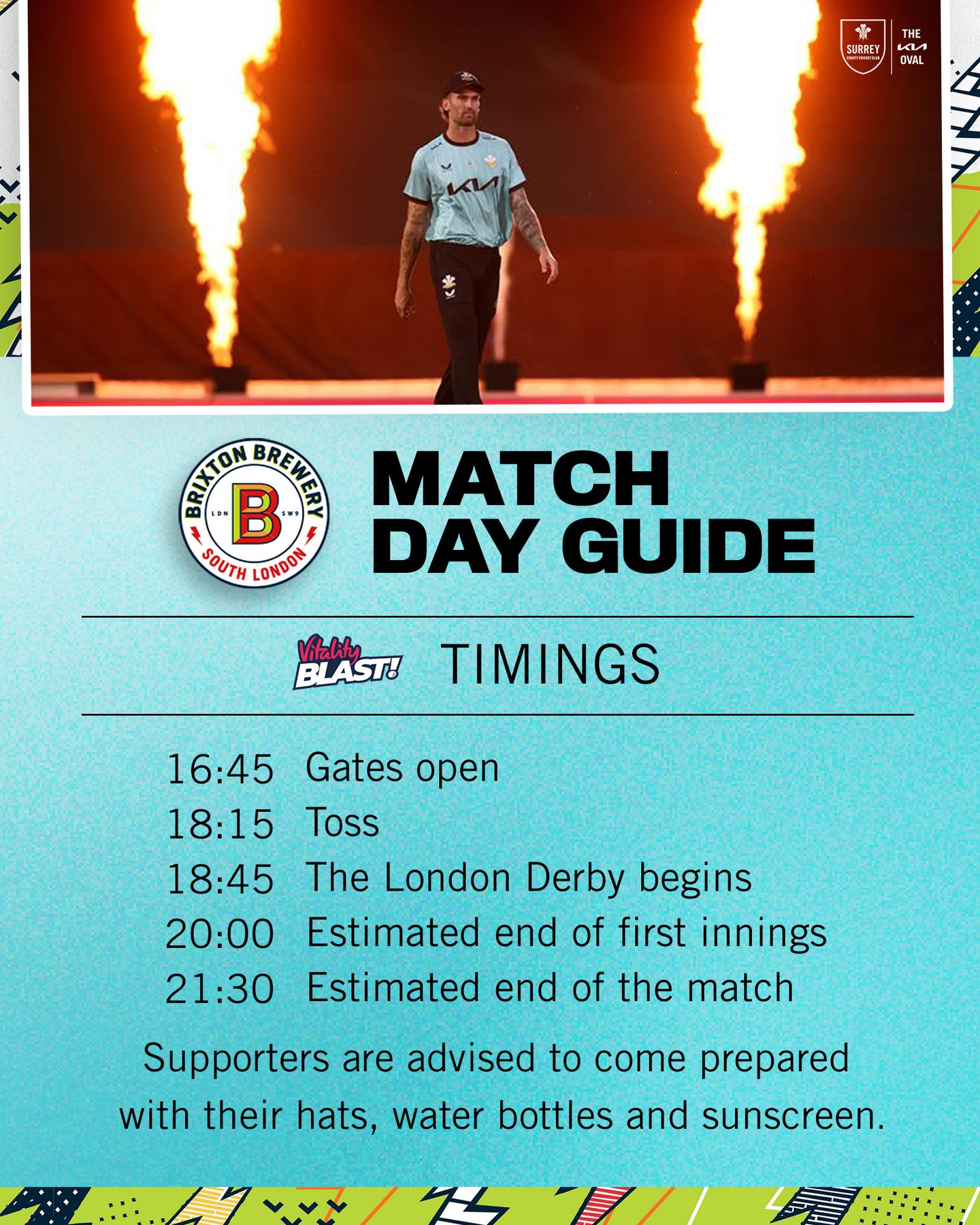 London Derby Sellout At Kia Oval Exclusive T20 Clash Reveal: Get Match Details, Style Tips And Guide From Brixton Brewery!!