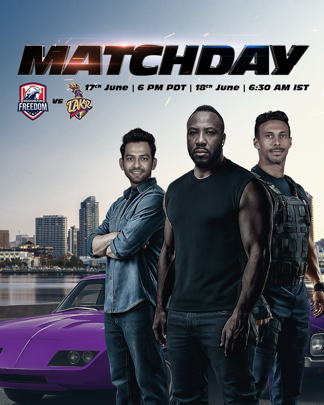 Los Angeles Knight Riders Gear Up For T20 Showdown Cricket action explodes as LAKR storms into Major League Cricket, sparking high-speed duel
