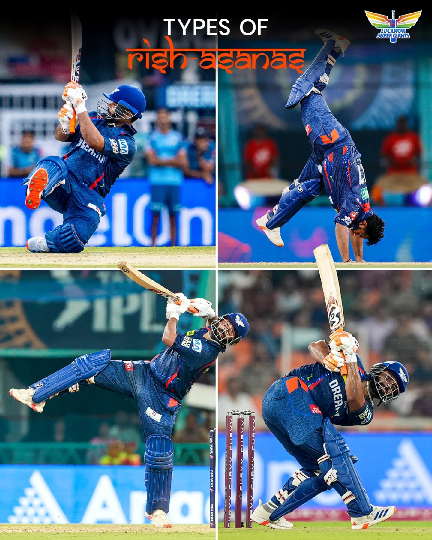 Lucknow Super Giants Embrace Yoga On International Yoga Day Team innovation meets tradition as athletic stars share a mindful moment on Yoga Day -IG