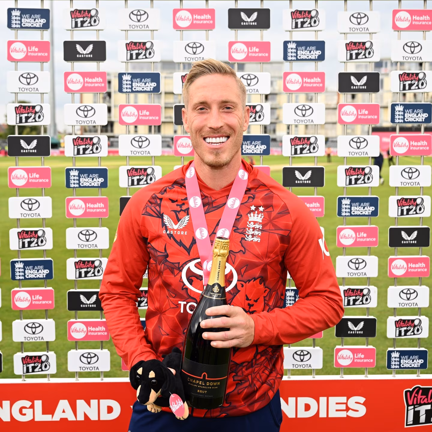 Luke Wood’s Triumphant Return For England After 621 days off, Luke Wood returns with a first-ball wicket and 13 disciplined dot balls.