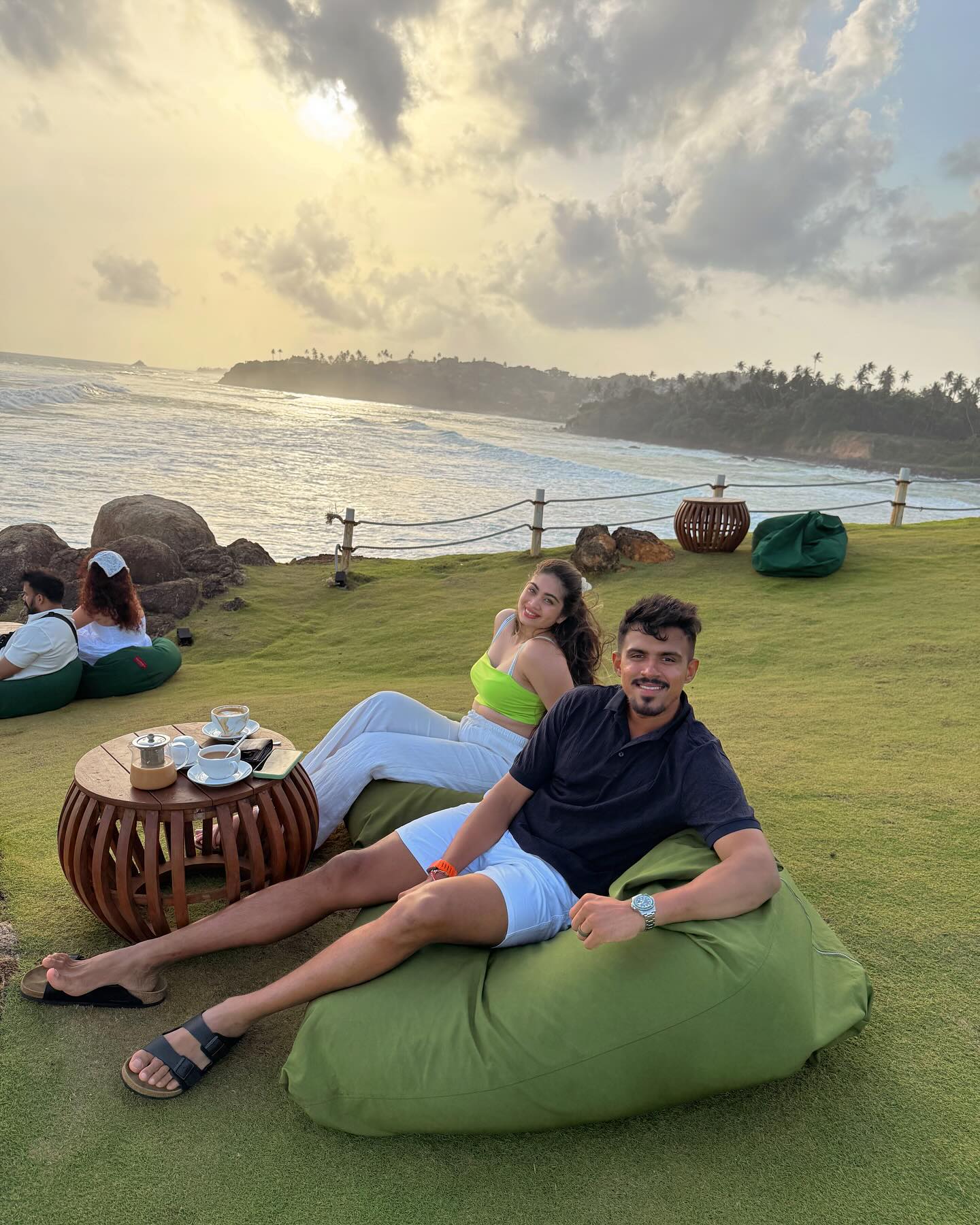 Renowned bowler Maheesh Theekshana reveals a peaceful escape, sharing intimate moments!!!