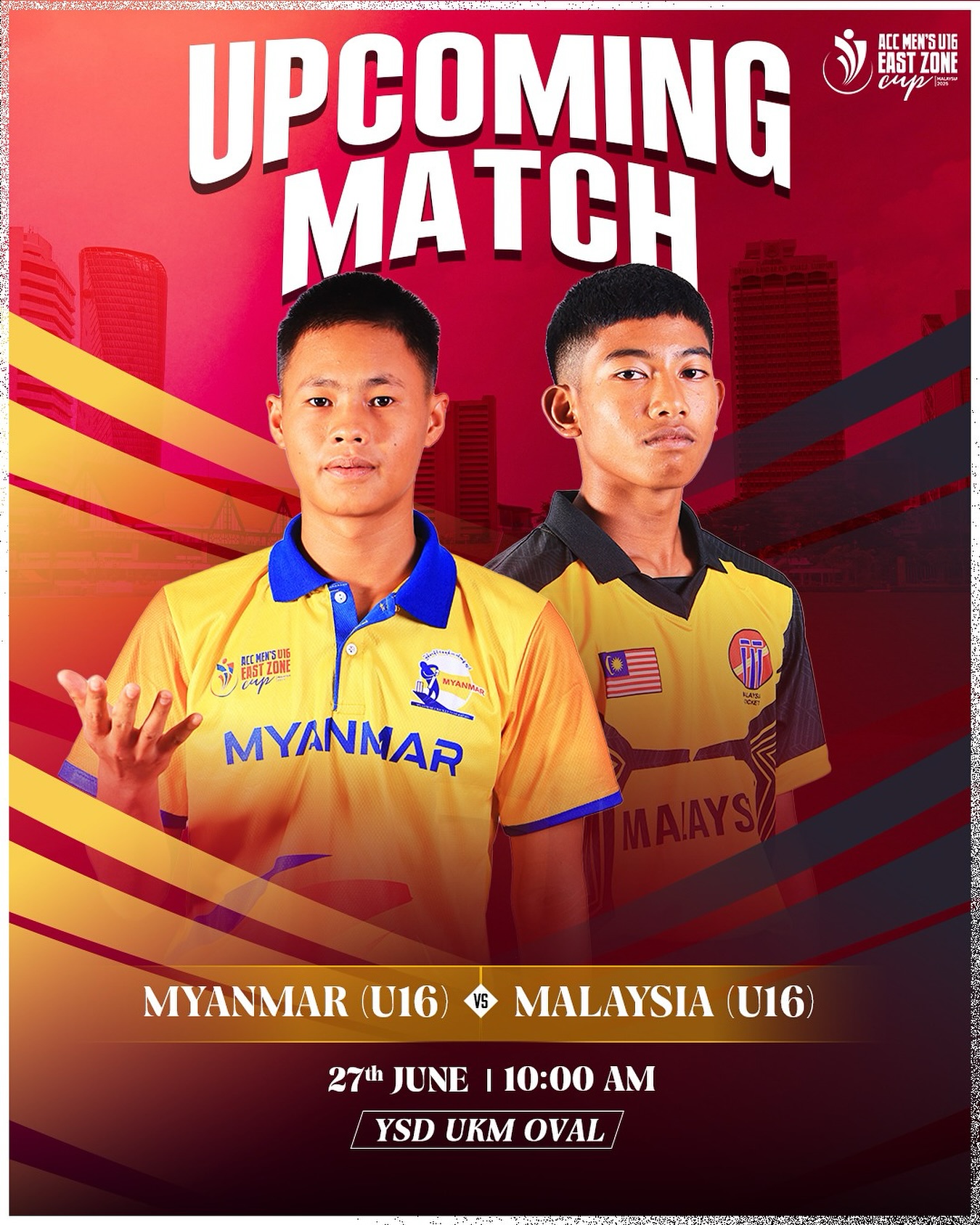Malaysia U16 Set For ACC Clash Against Myanmar Thrilling youth battle as Malaysia chases win and Myanmar seeks first points at ACC Cup!!!