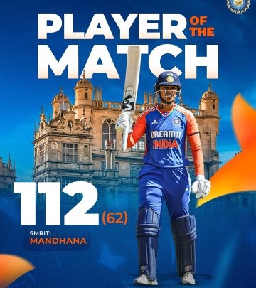 Mandhana Shines With Maiden T20I Century
