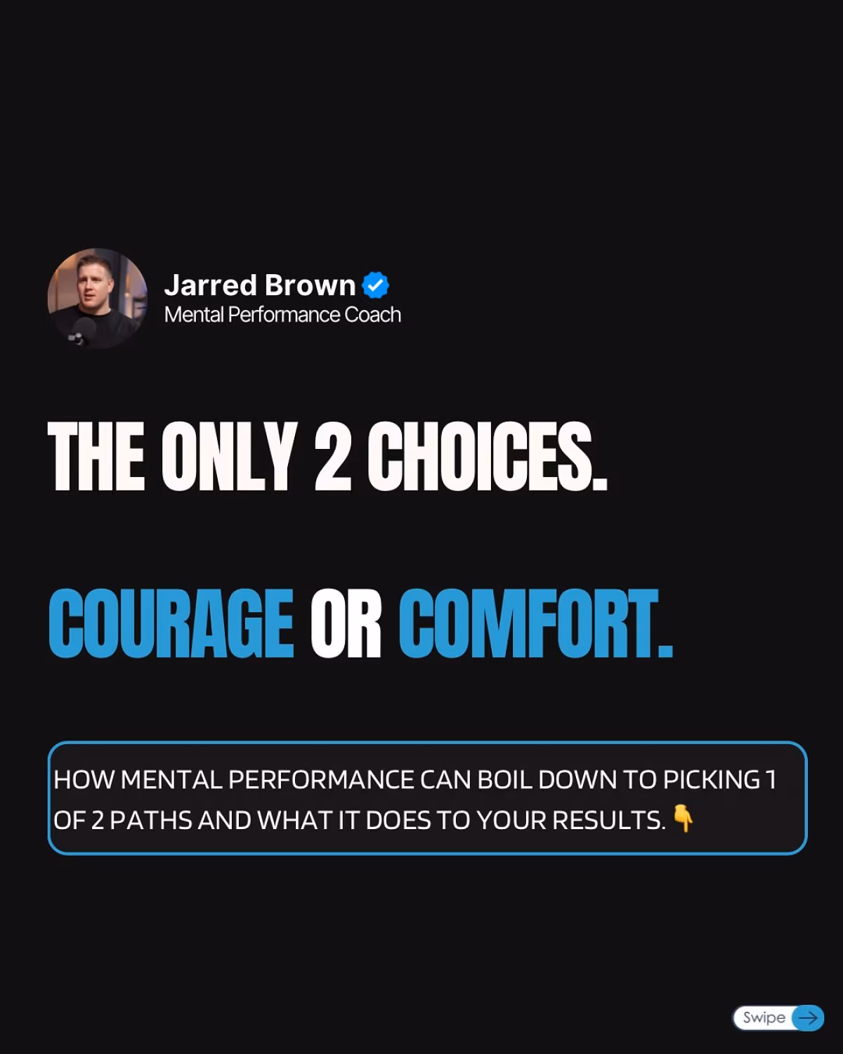 Mental Game Mastery: Two Choices Define Success Jarred Brown reveals how two key decisions can transform athletes’ performance every day!