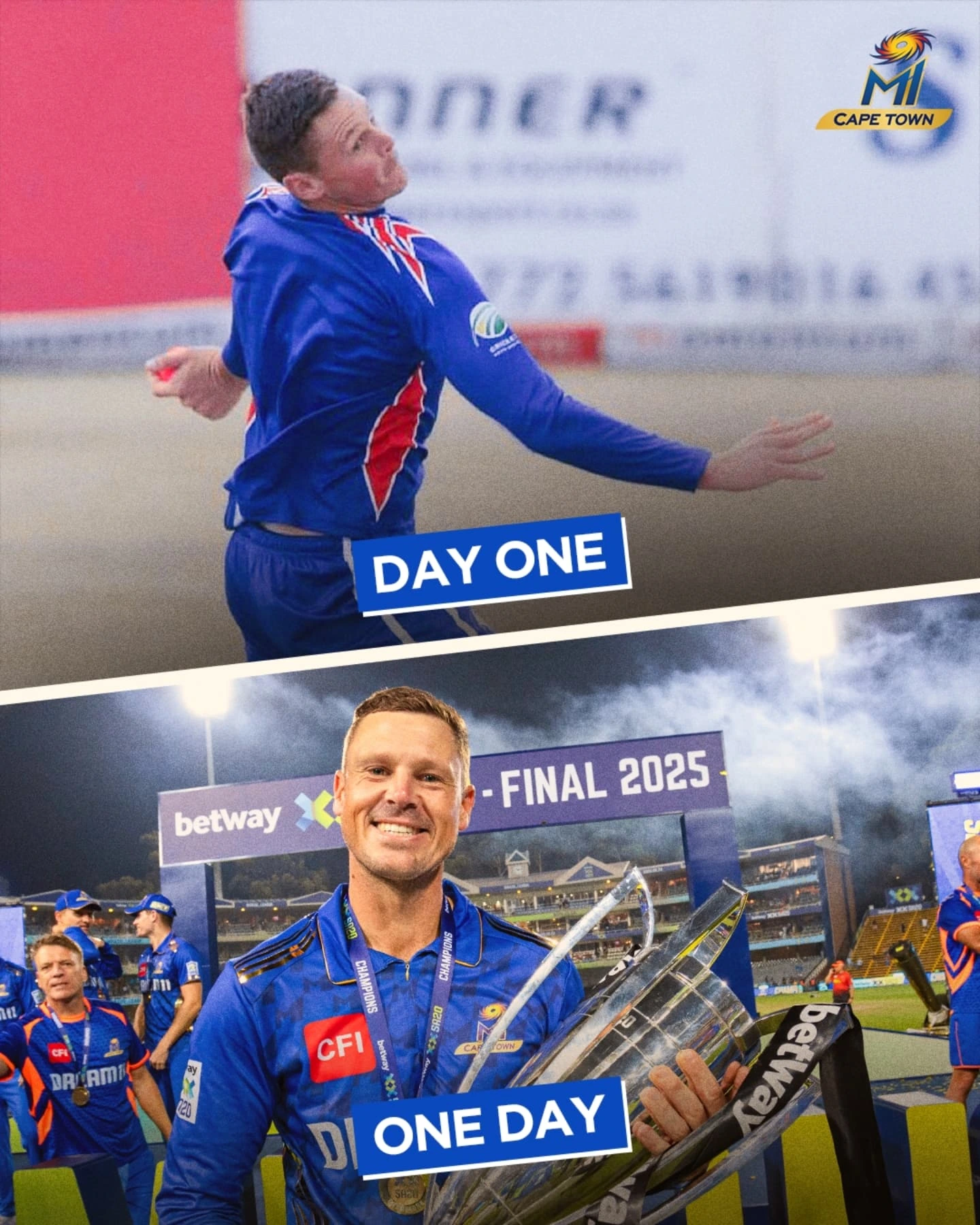 MI Cape Town Celebrates Day One Triumph