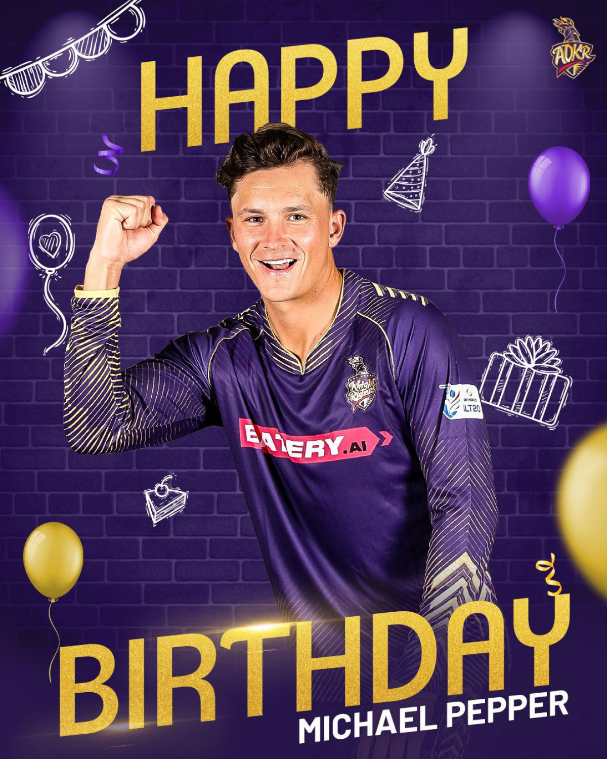 Saluting a vibrant team member who fuels passion and energy throughout the Knight Riders squad!