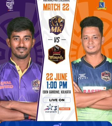 Midday Duel: Murshidabad Kings vs. Rashmi Medinipur Wizards