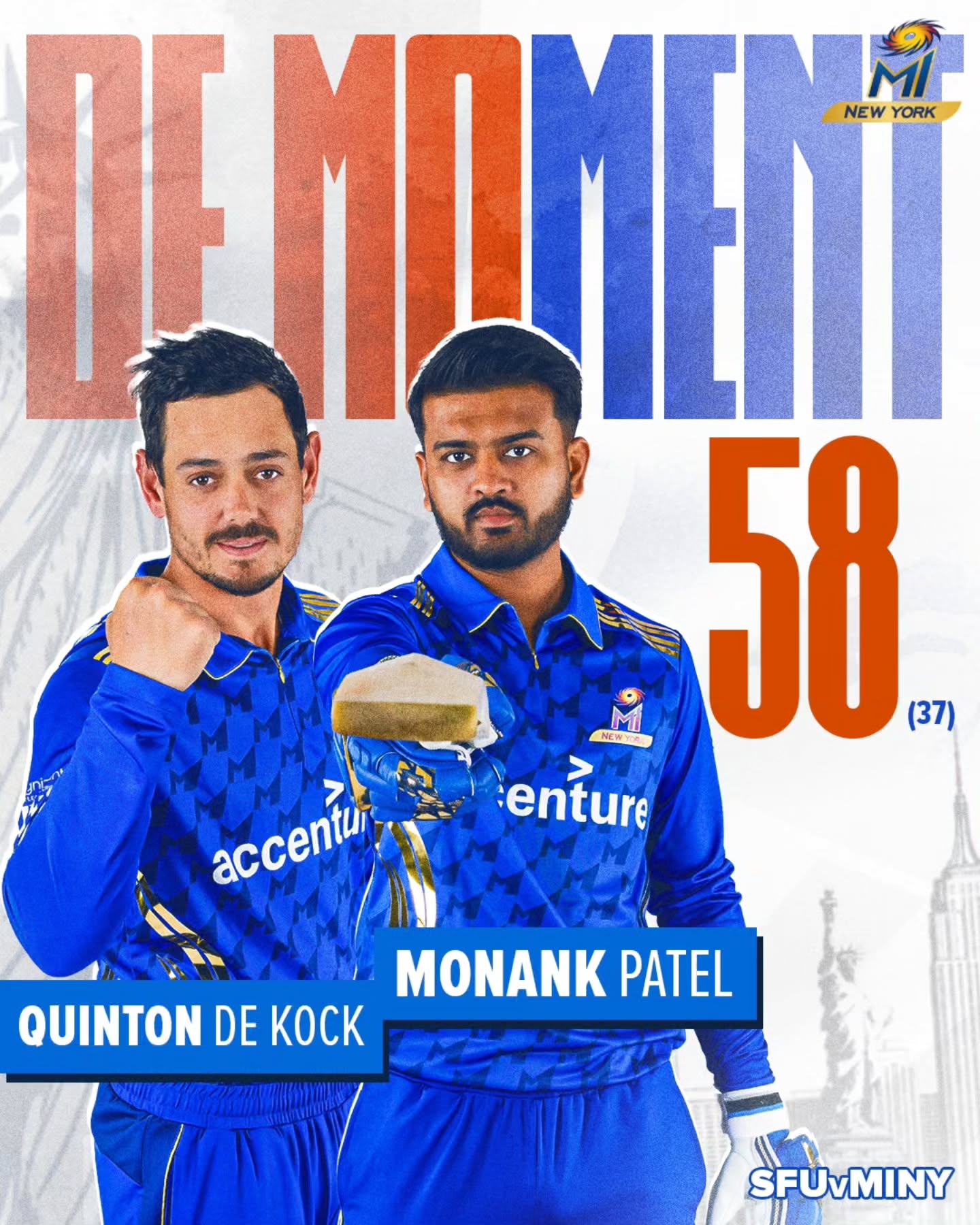 MINew York Leaves Impact With Bold Instagram Post Cricket stars spark buzz with a bold post uniting power and passion; fans rejoice in unity