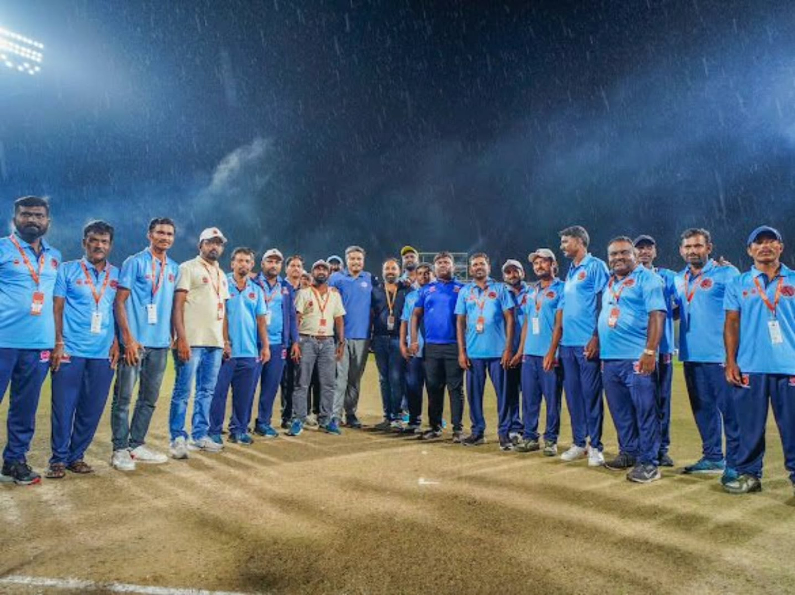 MPL Triumphs Amid Unpredictable Weather Game proceeded undeterred as support crew swiftly secured grounds amid rain and sun today.