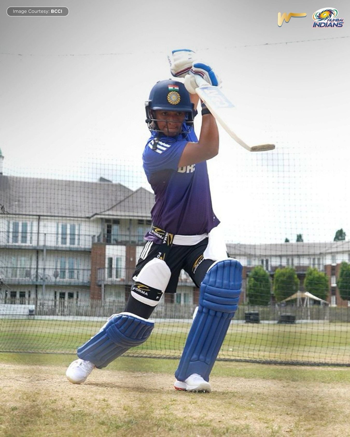 Fierce batting drills and focused energy with Harman boost Mumbai Indians' match readiness.