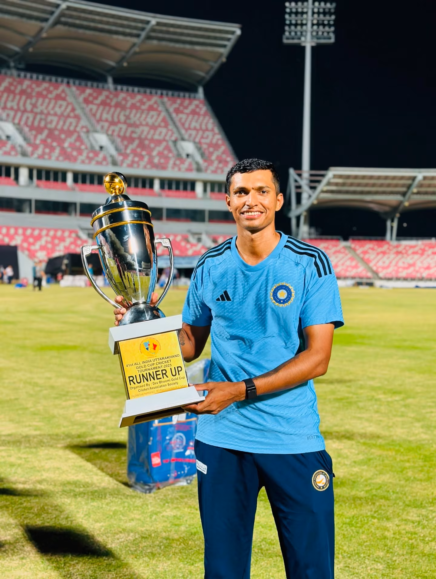 Navdeep Saini Emphasizes Hard Work In New Instagram Post Persistence drives the path to greatness in sports, embodying unwavering commitment 100%