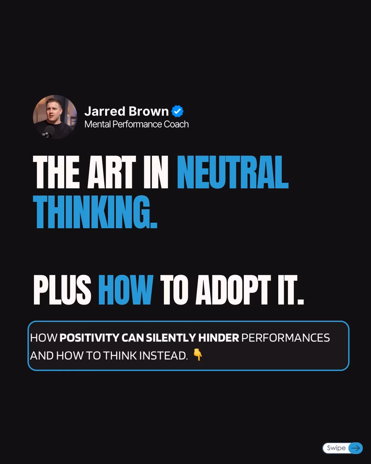 Neutral Mindset: The Key To Athletic Consistency Neutrality fuels triumph: athletes excel when their mind is always clear, focused, steady.