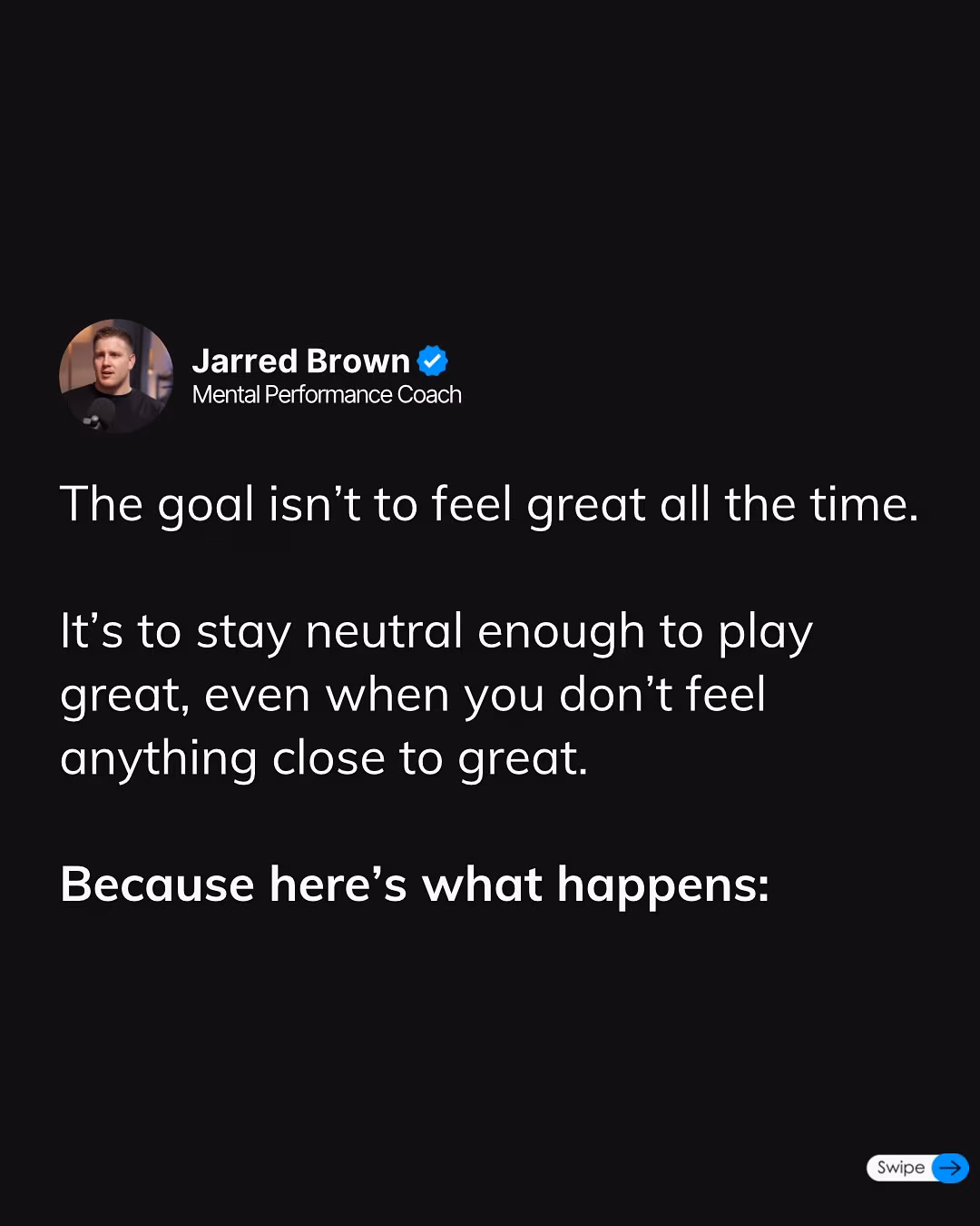Neutral Mindset: The Key To Athletic Consistency
