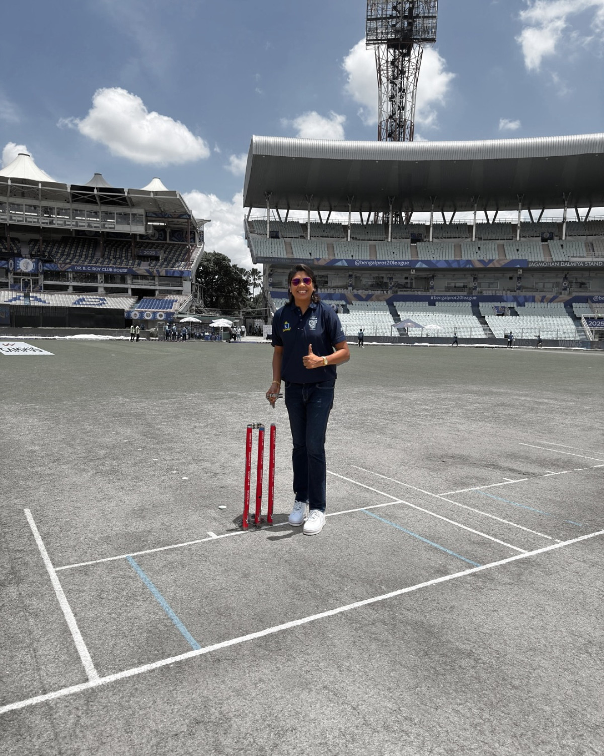 Nostalgic Ride To The Cricket Pitch Jhulan Goswami returns to the field, sparking nostalgic energy at Bengal Pro T20 League!