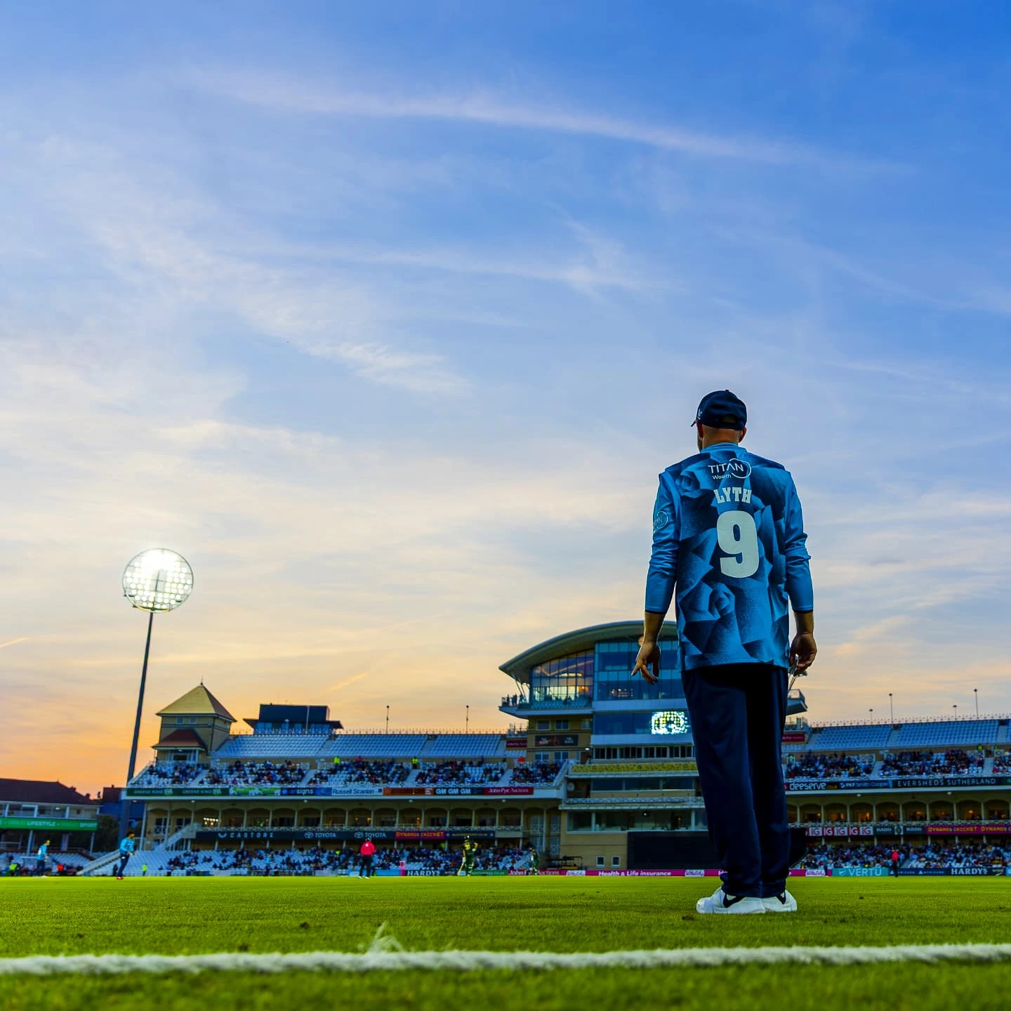Notts Vs Yorkshire Blast Game At Trent Bridge Brilliant sunset glow at Trent Bridge as Adam Lyth sparks county cricket passion tonight!!