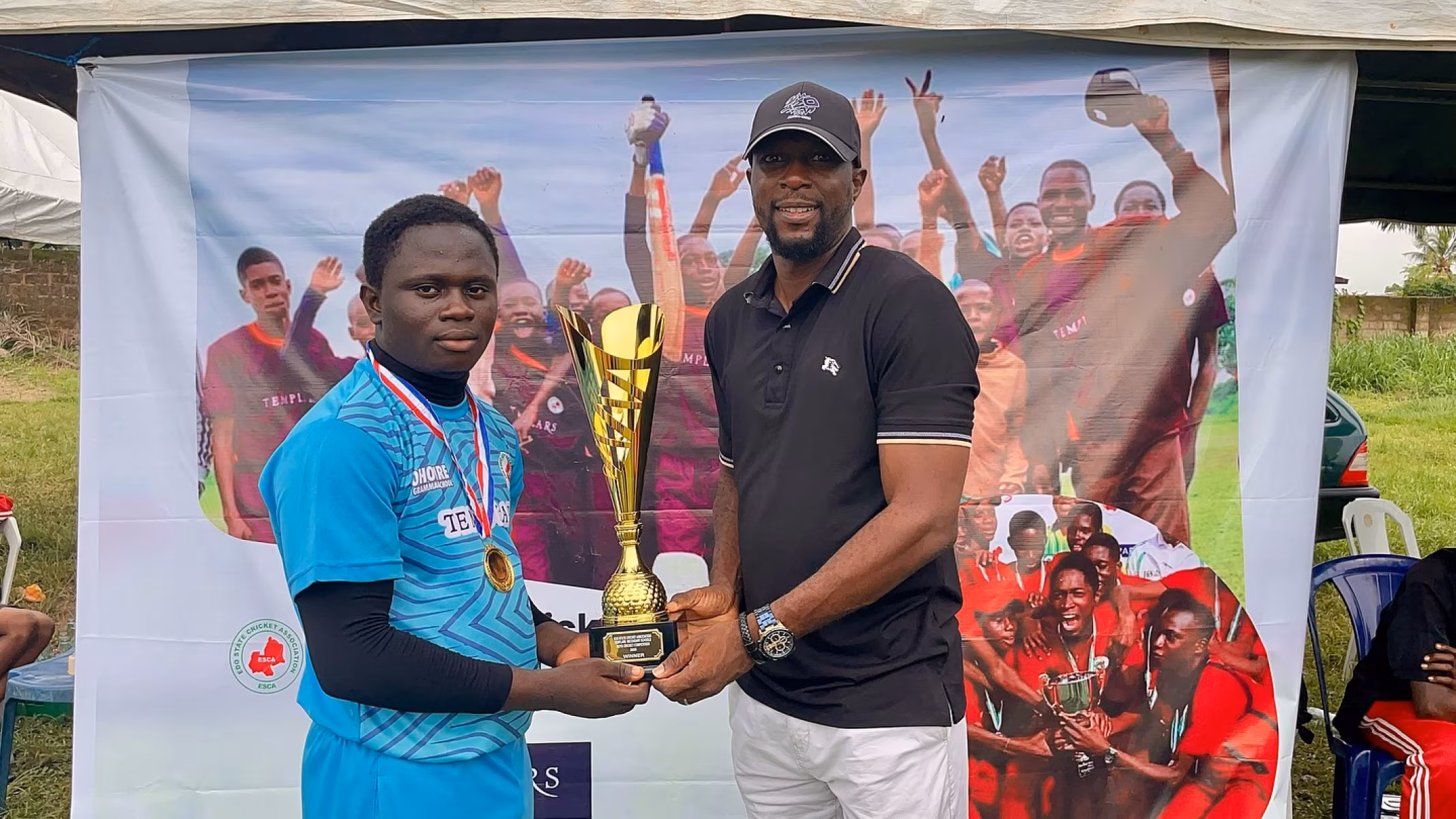 Ohonre Grammar School Crowned Champions In Youth Cricket Celebrating triumph: Ohonre Grammar tops school cricket; second and third follow with heart.