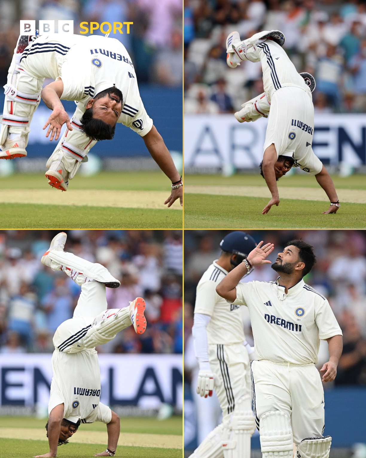 Pant’s Brilliant Century Lights Up Celebration Pant scores a box office century with a vibrant celebration that echoes in the arena now!!