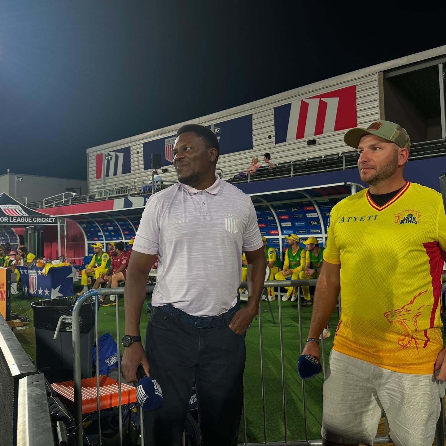Cricket energy and camaraderie shine at the MLC event in USA, sparking lively encounters.!