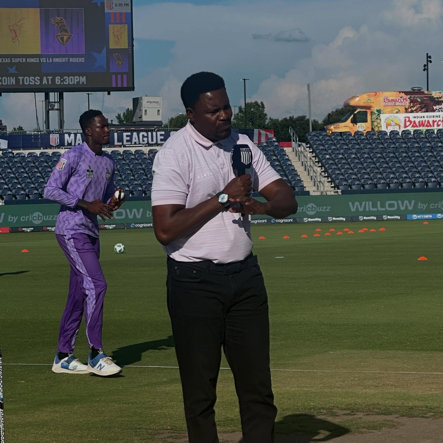 Pommie Mbangwa at MLC Cricket Meetup