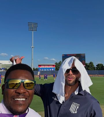 Pommie Mbangwa Embraces Warm Vibes On Instagram