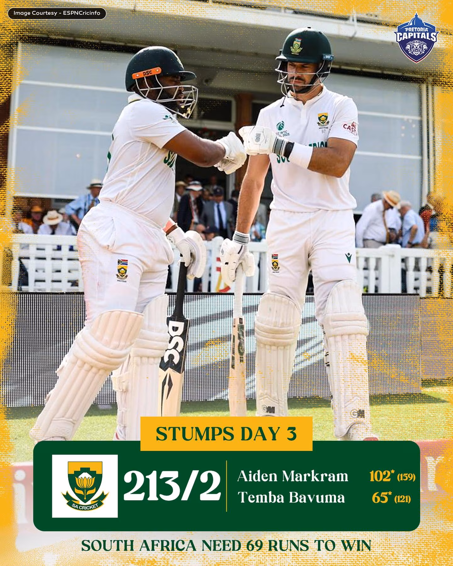 Proteas Close In On WTC Final With Thrilling Day 3 Electric play ignites passion as top contenders edge toward glory with decisive stride.!!!