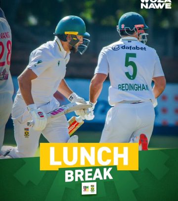 Proteas Men Surge Into Lunch With 185/5