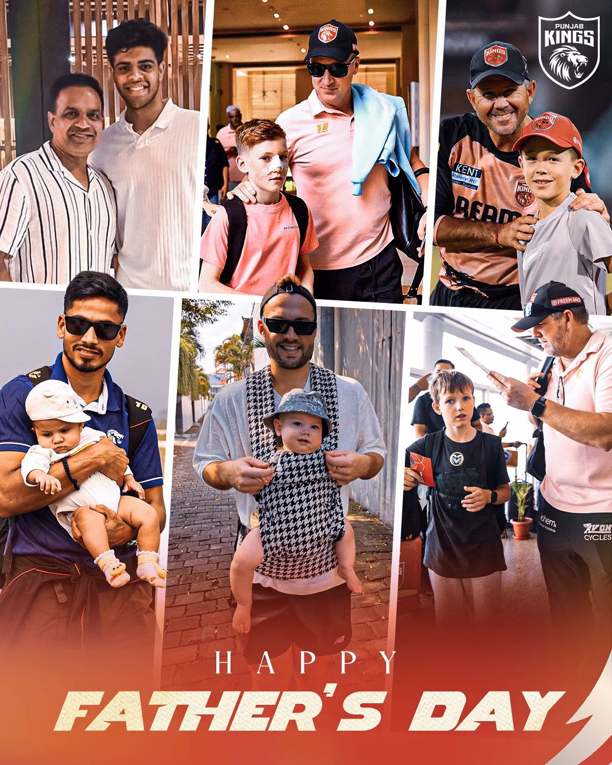 Punjab Kings Honor Super Dads on Fathers Day Celebrating mentors and father figures in a heartfelt tribute from the cricket team.