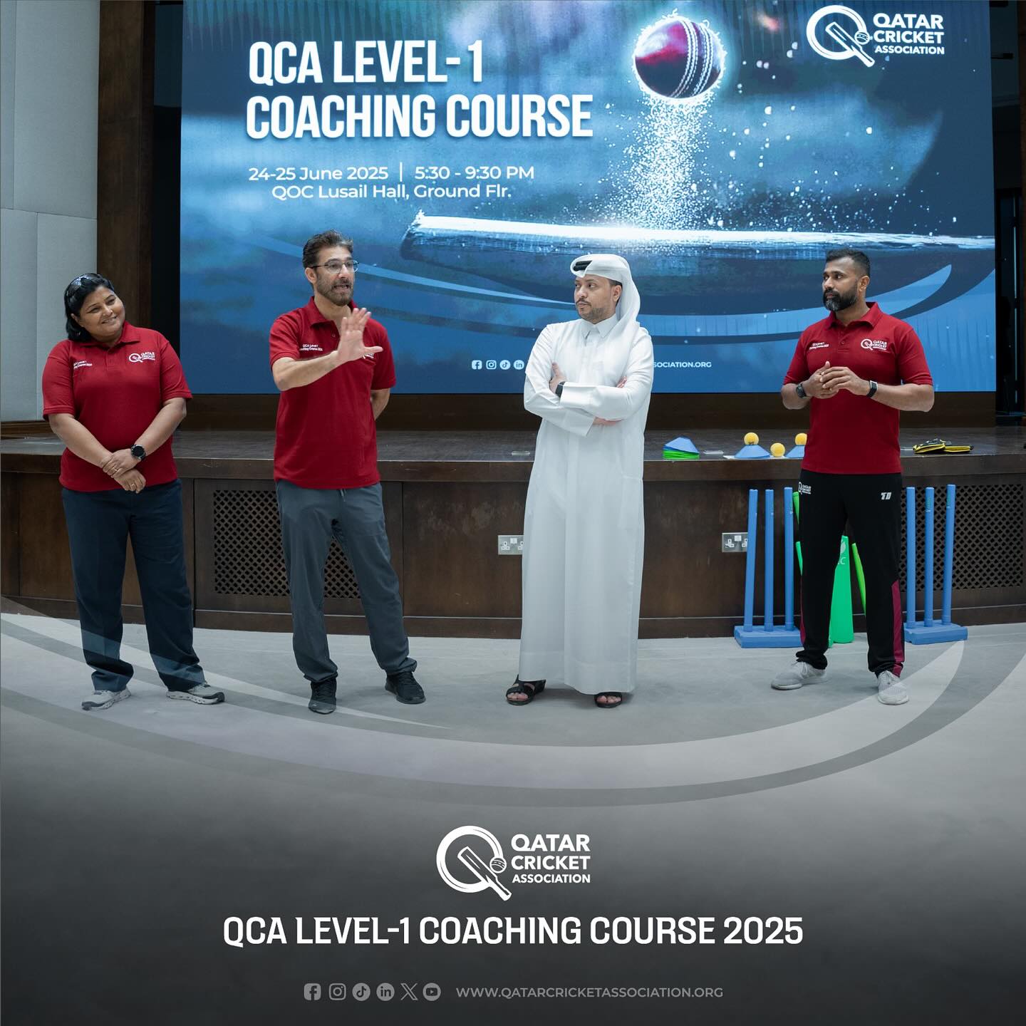 QCA Level 1 Coaching Course Closes with High Hopes QCA Concludes Level 1 Coaching Course, Igniting Future Cricket Mentors with Dedication!!!
