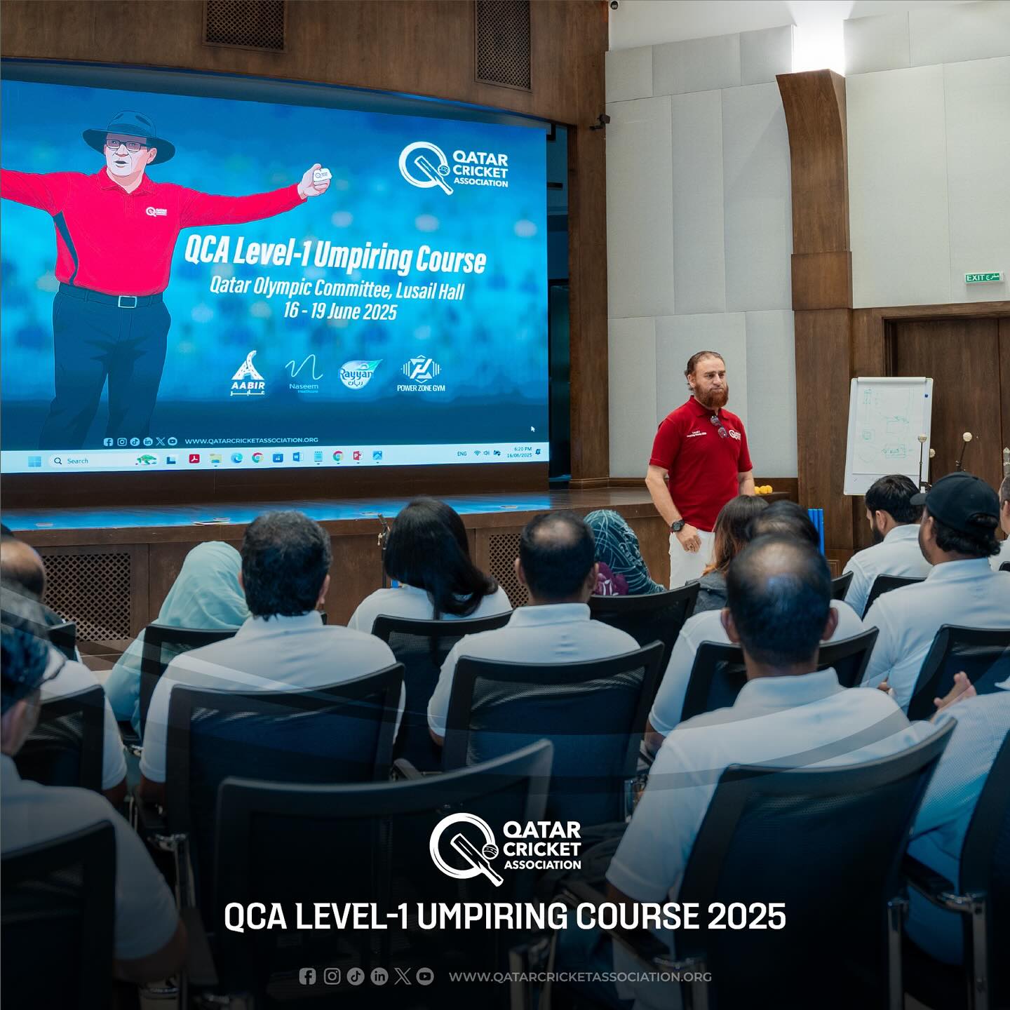 QCA Level-1 Umpiring Course Day 1 In Qatar
