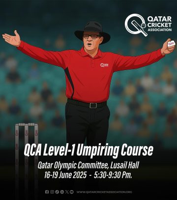 Qatar Cricket Association: Level 1 umpiring course cultivates skills for future referees!!